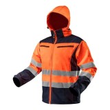 Cumpara ieftin Jacheta de lucru reflectorizanta Neo Visibility 81-701-XXL, impermeabila, portocaliu, marime XXL