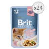 Hrana umeda pentru pisici Brit Premium Delicate Kitten, Pui in Sos, 24x85g