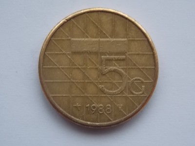 5 GULDEN 1988 OLANDA foto