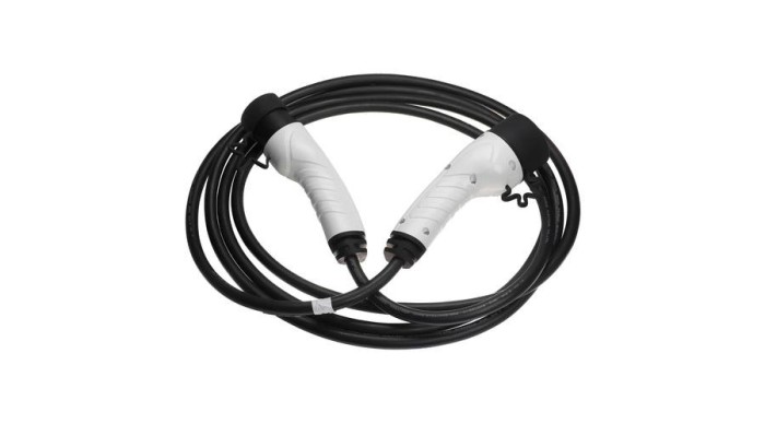 Cablu de &icirc;ncărcare VHBW pentru mașină electrică, hibridă plug-in - cablu tip 2 la tip 2, monofazat, 16 A, 3,5 kW, 5 m