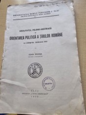 Rivalitatea polono austriaca si orientarea politica a Tarilor Romane la sfarsitul secolului XVIII - Ioan Moga foto