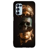 Husa compatibila cu Oppo Find X2 Pro model Skull Statue, Silicon, TPU, Viceversa, Transparent, Carcasa