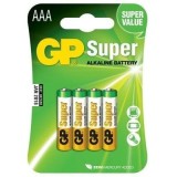 Baterii AAA (R3), 1.5V alcalina, 4 buc, GP Batteries