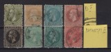 Carol I Bucuresti I si II 1876-1879 - 8 v. stampilate (#1)