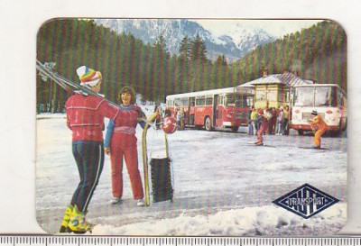 bnk cld Calendar de buzunar 1978 - Autotransport foto