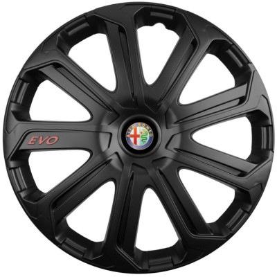 Set 4 Capace Roti Evo Negru R16, Pentru Alfa Romeo foto