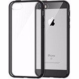 Husa Telefon Silicon iPhone 5 5s SE Electroplacat Silver BeHello