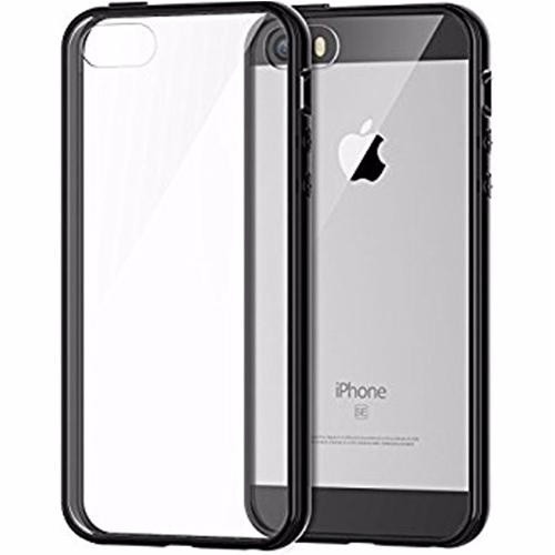 Husa Telefon Silicon iPhone 5 5s SE Electroplacat Silver BeHello