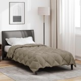 vidaXL Duvet de iarnă Gri deschis 220 x 155 cm Microfibră 42025747