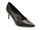 Pantofi eleganti FLAVIA PASSINI negri, KL26AGE, din piele ecologica lacuita