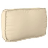 VidaXL Pernă pentru spătar din paleți cu pernă Bej 70 x 40 x 12 cm