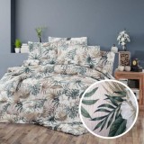 Lenjerie de pat creponata 100% bumbac (crep15) cu husa