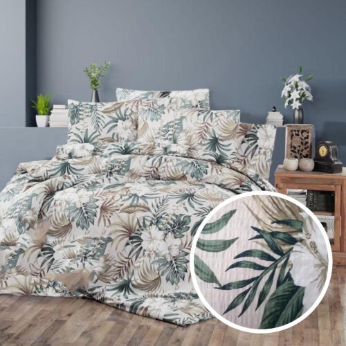 Lenjerie de pat creponata 100% bumbac (crep15)