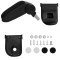 Gossi cotiera auto, negru, 15x35x(30-47) cm abs