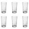 Set Pahare Sticlă, Crackled, Transparent, Capacitate 250ml, 6 Bucăți