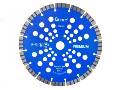 Disc diamantat TURBO 230x10x22,2mm, GEKO G78323 foto