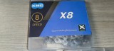 Lant sigilat pt. 8 pinioane &ndash; KMC X 8 &ndash; 116 zale &ndash; FARA ZA RAPIDA + carte