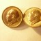 2 Insigne -China- Mao Tze Dung - Propaganda Comunista ,d=1,9cm