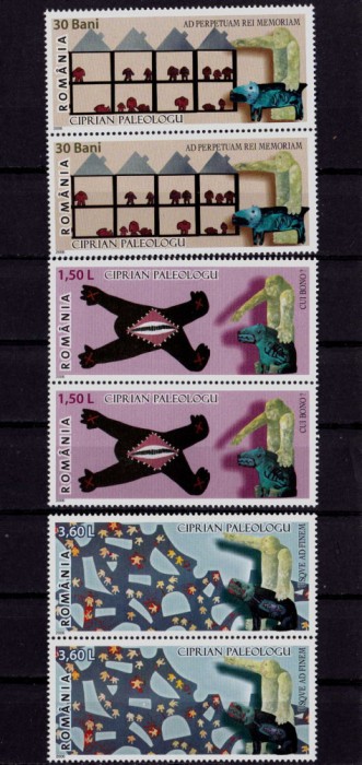 RO 2006 LP 1749 &quot;Artisti romani contemporani Ciprian Paleologu &quot;,pereche V , MNH