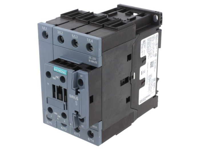 Contactor 4P 20...33V AC/DC 38A