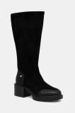GOE cizme culoarea negru, cu toc drept, SS2N4403 BLACK