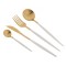 Set tacamuri Portugheze Luxury White and Gold Edition, 24 piese, 6 persoane