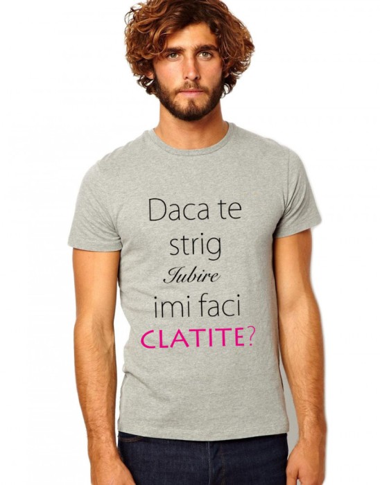 Tricou gri barbati, Iubire - M