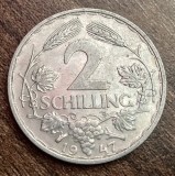 C50 - Moneda foarte veche - Austria - 2 schillng - 1947