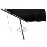 vidaXL Copertină autonomă retractabilă automat, antracit, 500x300 cm 3069789