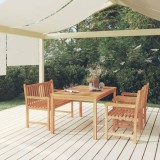 Cumpara ieftin Set mobilier pentru grădină, 4 piese, lemn masiv de tec