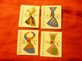 Serie Liechtenstein 1966 Embleme Istorice - coifuri , 4 valori, Nestampilat