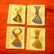 Serie Liechtenstein 1966 Embleme Istorice - coifuri , 4 valori
