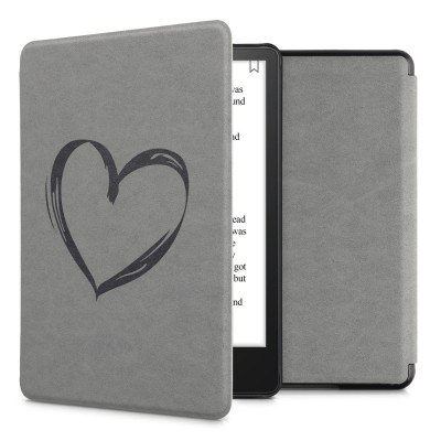 Husa pentru Amazon Kindle Paperwhite 11, Kwmobile, Gri, Piele ecologica, 56258.06 foto