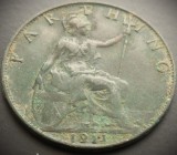 Cumpara ieftin Moneda istorica FARTHING - ANGLIA, anul 1921 * cod 4654, Europa