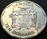 Cumpara ieftin Moneda exotica 10 DOLARI / DOLLARS - JAMAICA, anul 2017 *cod 1112 A, America de Nord