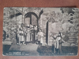 Fotografie tip carte postala, scena din piesa Luceafarul, Act I scena1, inceput de secol XX