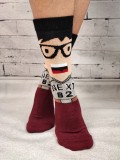 STK427-100 Sosete medii din bumbac ultrasox model funny