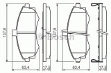 Set placute frana,frana disc HYUNDAI MATRIX (FC) (2001 - 2010) BOSCH 0 986 424 810