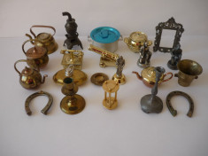 MINIATURI LOT 21 BUCATI METAL foto