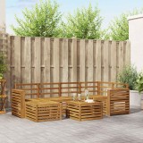 vidaXL Seturi de canapele natural Lemn Solid de Acacia 3375134