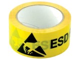Bandă de avertizare ESD PVC 33m x 50mm