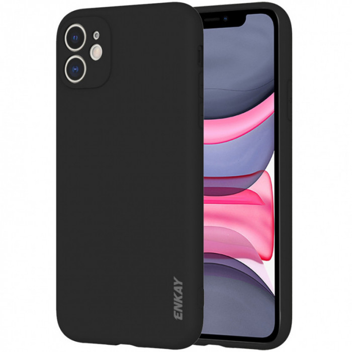 Husa TPU Enkay Hat-Prince ENK-PC037 pentru Apple iPhone 11, Ultra-thin, Neagra