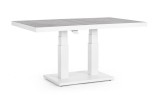 Cumpara ieftin Masa inaltime reglabila aluminiu alb ceramica gri Truman 140x85x72 cm