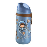 Cana cu clip prindere Kids Cup Boy Nip, 330 ml, 18 luni+