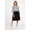 Rochie Medie Dama, Casual, cu Buline alb/negru 309 - S