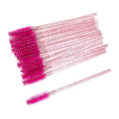 Periute pentru extensii de gene si sprancene - Set 20buc - Fuchsia