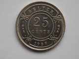 25 CENTS 1989 BELIZE, America de Nord