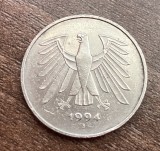 C50 - Moneda foarte veche - Germania - 5 marci - 1994 litera J