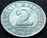 Cumpara ieftin Moneda istorica 2 GROSCHEN - AUSTRIA, anul 1957 * cod 2306 B, Europa, Aluminiu