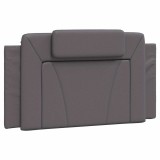 Cumpara ieftin Perna pentru tablie, Viana, gri, 100 cm, piele artificiala